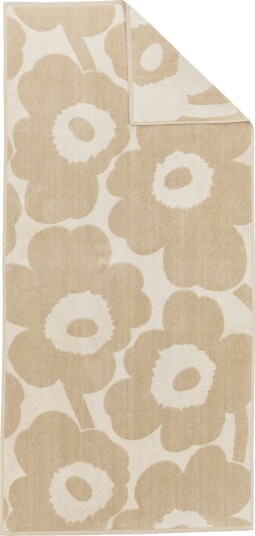 Unikko Badehåndkle Off white / Linen