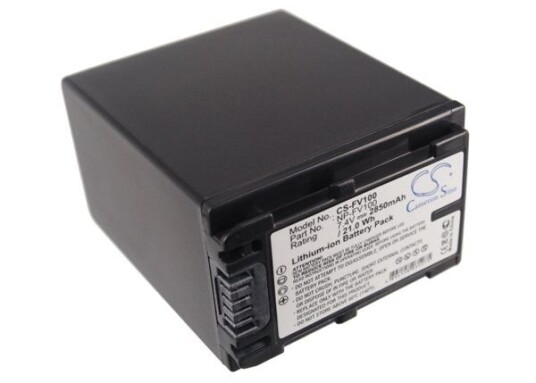 Sony DCR-DVD208 batteri (2850 mAh 7.4 V, Sort) Sony DCR-DVD208 batteri (2850 mAh 7.4 V, Sort)