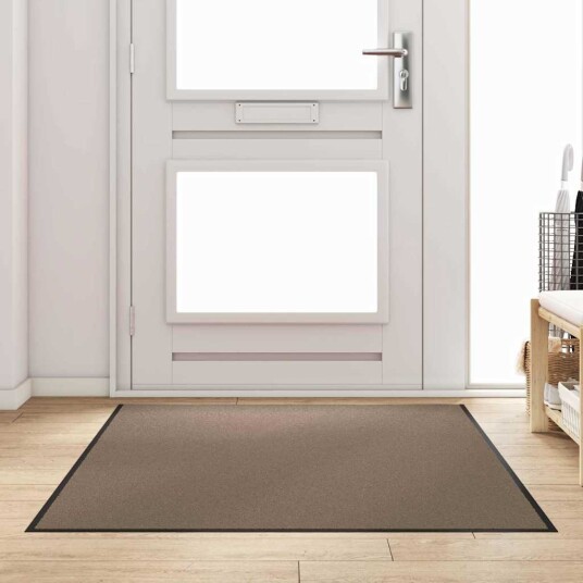 Dørmatte Beige og svart 120 x 180 cm Polypropylen og vinyl