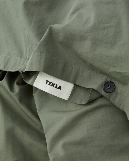 Tekla | Tekla sengetøy | Dynetrekk 140x200 olive green Tekla | Tekla sengetøy | Dynetrekk 140x200 olive green