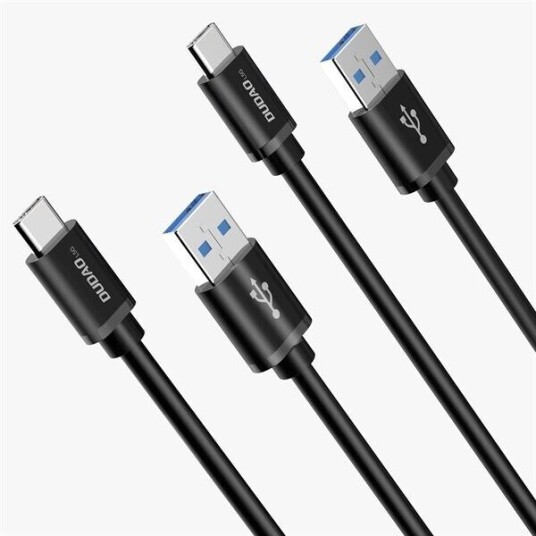 Dudao Usb-A - Usb-C Usb-Kabel 1 M Svart (6973687242273)
