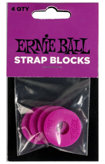 Ernie Ball EB-5618 Strap Blocks Lilla 4 pc