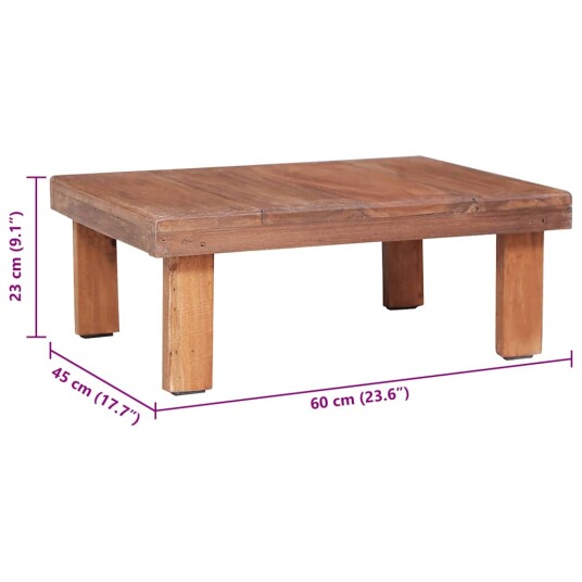 Salongbord 60x45x23 cm heltre mahogni 8719883684086 Salongbord 60x45x23 cm heltre mahogni 8719883684086