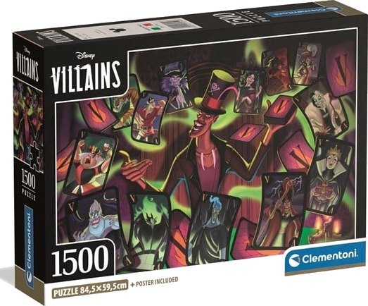 Clementoni Puzzle HQC Disney Villains 1500 pieces 2D Puslespill