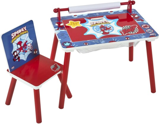 Marvel Spidey &  His Amazing Friends Skrivebord med Stol Rød