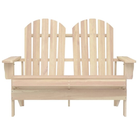 vidaXL Adirondack hagestol 2-seters heltre gran vidaXL Adirondack hagestol 2-seters heltre gran