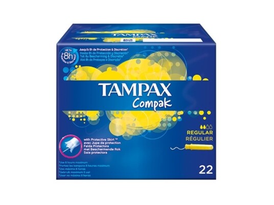 Tampax Compak Regular 22 Enheter Tampax Compak Regular 22 Enheter