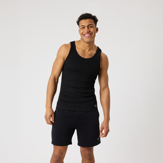 Björn Borg Centre Ribbed Singlet Svart Black S