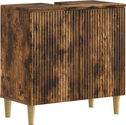 vidaXL Baderomsvaskeskap ARNHEM Røkt Eik 59,5 x 31,5 x 59 cm