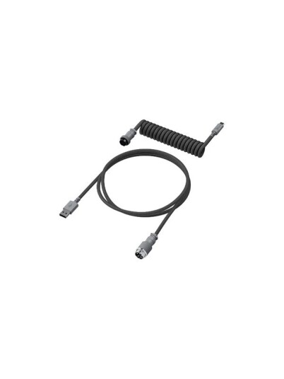 HyperX USB C Coiled Cable Gray 6J678AA HyperX USB C Coiled Cable Gray 6J678AA
