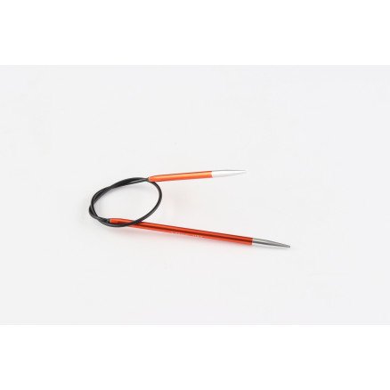 KnitPro Zing Asymmestriske Rundepinner 25 cm 2,75mm