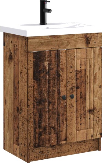  Baderomsinnredningssett Gammelt tre 56 x 37,5 x 81 cm