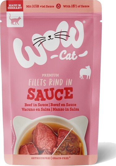 Wow Cat Våtfôr I Saus Okse 8 X 85 G Wow Cat Våtfôr I Saus Okse 8 X 85 G