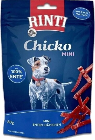 Rinti Chicko Hundegodbitstrips Duck Mini 80 G