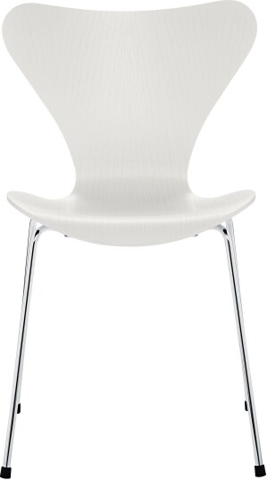 Fritz Hansen - Sjuan 3107 Ask White Spisestoler Arne Jacobsen Hvit Tre