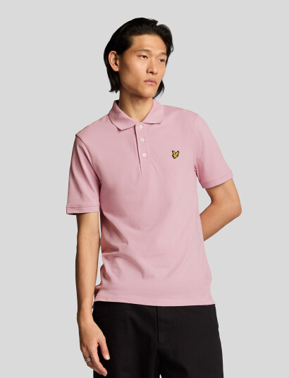 Lyle & Scott Plain Polo Shirt - Pink - M