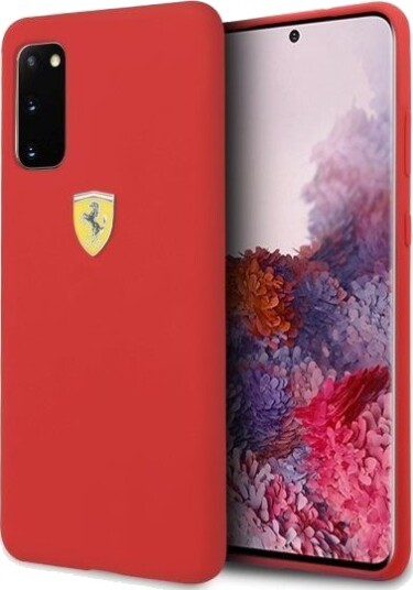 Ferrari Silicone Case for Samsung Galaxy S20 Red