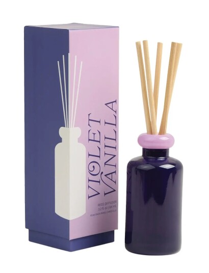 Paddywax Doftdiffuser Stacked I 2 Färgat Glas Lavendel/Mörklilal Violet Vanilla Purple 5X5X10.9CM