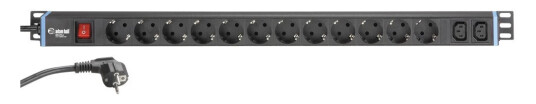 Adam Hall Accessories 874714 Mains Power Strip With 14 Sockets