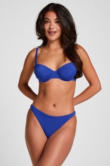 Hunkemöller Highleg Bikinitruse Bardolino Blå