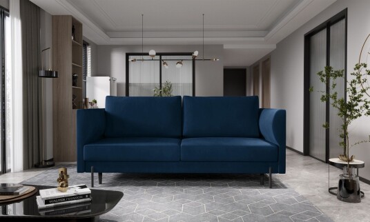 Zerlo 3 seters Sofa Mørkeblå