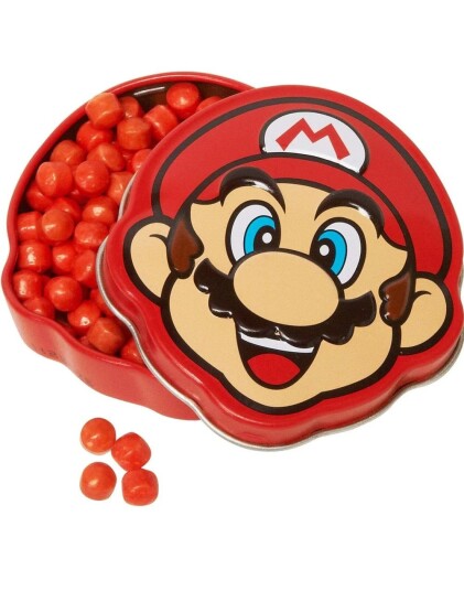 Nintendo Super Mario Bick Breaking Candy Tin Små Sukkertøy i Tinboks 17 g