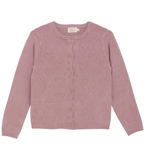Creamie Cardigan Pointelle Pink 104