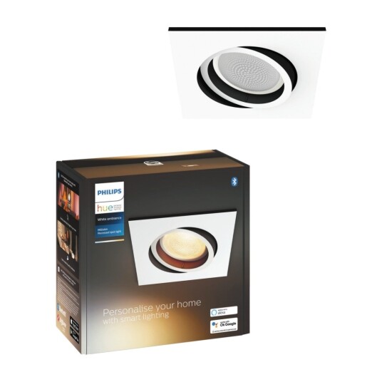 Philips Hue WA Milliskin Downlight Firkantet 5w Hvit - 60525