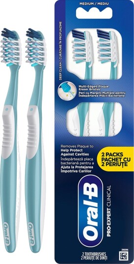 ORAL-B Tannbørster 2 stk. Pro-Expert CrossAction Medium 35