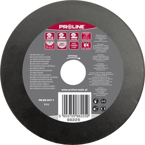 Tarcza Plokšcias Šiurkštus Šiurkštus Diskas, Stambiai Dantys, 125 Mm Prolinas Tarcza Plokšcias Šiurkštus Šiurkštus Diskas, Stambiai Dantys, 125 Mm Prolinas