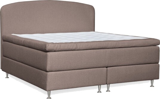 Oslo Lyx Sengpakke Kontinentalseng 160x200 cm Curved SengegavLys brun