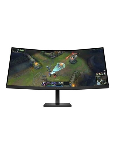 HP Omen 34C G2 Buet Gaming Skjerm 3440x1440 180Hz Svart