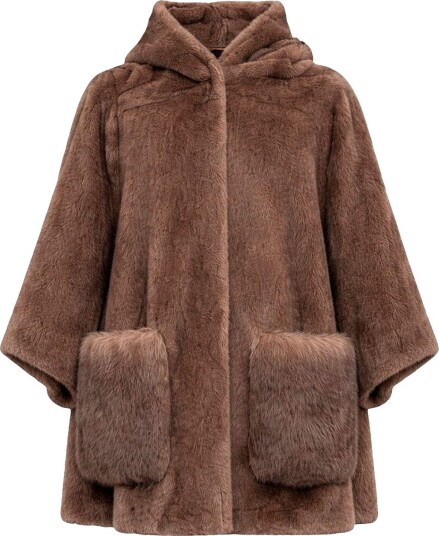 Costamani Kåpe Coolie Coat Brun Costamani Kåpe Coolie Coat Brun