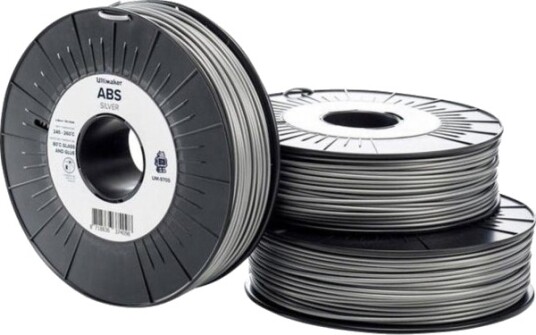 Ultimaker ABS Filament 2.85 mm 750 g Sølv 206127