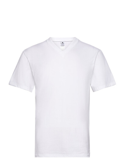 Dovre Dovre T-Shirts V-Neck Organic. - White - L