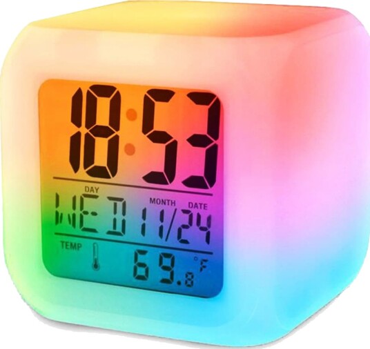 Vekkerklokke   Digital med LED & Termometer – Klokke
