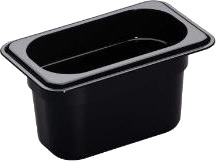 Kantine Cambro 1/9Gn 0.85L 17.6X10.8X10cm Polycarbonat Sort,6 Stk/Krt