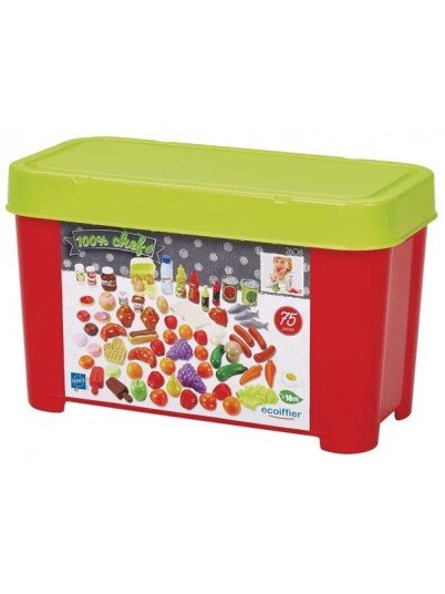 Ecoiffier 100% Chef Toy Food 75pcs. Ecoiffier 100% Chef Toy Food 75pcs.