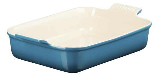 Le Creuset  Heritage rektangulær form 19x15 cm deep teal