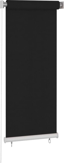 vidaXL Utendørs rullegardin 60x140 cm svart