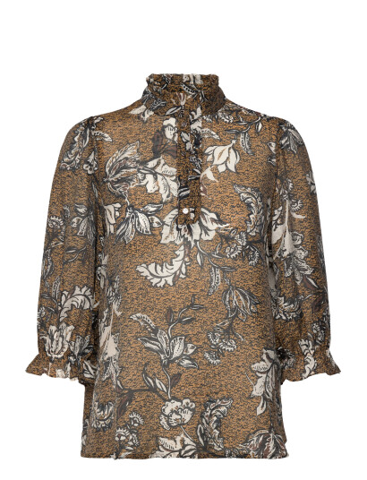 Bruuns Bazaar Dusclebbmorea Blouse - Brown - 34