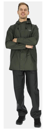 Swedemount Tjärnö Rain Set Olive/Black Xs Sett Jakke + Bukse