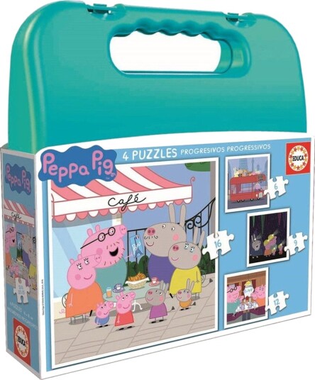 Educa Peppa Gris Puslespill 6/9/12/16 Brikker