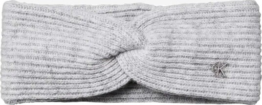 Calvin Klein Ck Metal Wool Twist Headband - BC05 GREY HEATHER - One Size