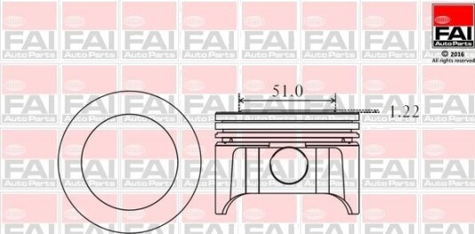 FAI AutoParts PK9-000 Stempel FAI AutoParts PK9-000 Stempel