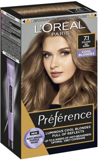 L'Oréal Paris Préférence Hårfarge – 1 Stk. 7.1 Iceland L'Oréal Preference Hårpleie Hårfarge & Tilbehør Hårfarge