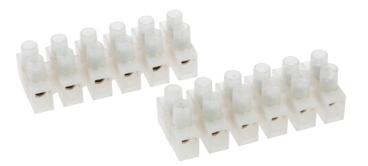 Nordic Quality Kabelklemme/sukkerbit for 2,5-6,0 mm² kabel, 2x6 poler