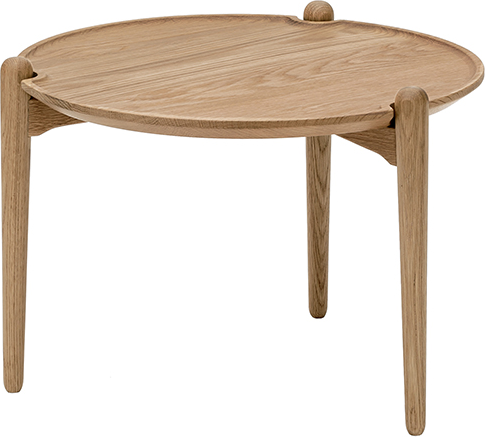 Design House Aria sofabord Ø90 cm Eik 30 cm