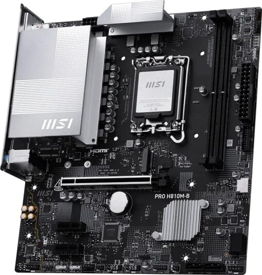 MSI PRO H810M-B Micro ATX Hovedkort med LGA1851 Sokkel og DDR5 Støtte MSI PRO H810M-B Micro ATX Hovedkort med LGA1851 Sokkel og DDR5 Støtte