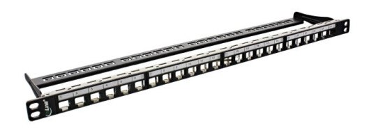 Inline 76824C Cat5e Cat6 Cat6a Sort Rackmontering 0.5U